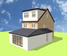 Chelmsford loft conversion drawings with rear dormer