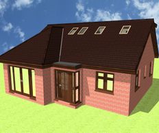 New chalet bungalow in Hornchurch planning permission & building plans