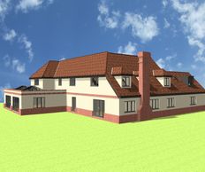 Cold Norton rear extension drawings with parapet and lantern