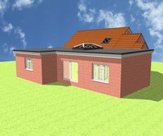 Design of flat roof extension in Mersea Island , Colchester