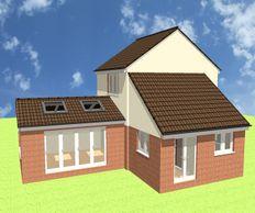 Single storey pitched roof architectural design South Woodham Ferrers