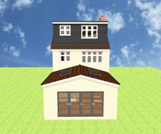 Rear extension plans with pitched roof in Chelmsford