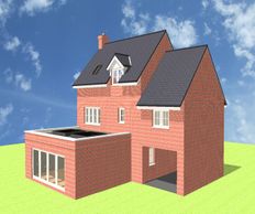 South Woodham Ferrers rear extension plans with parapet and lantern