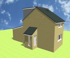 Rear extension house plans in Margaretting